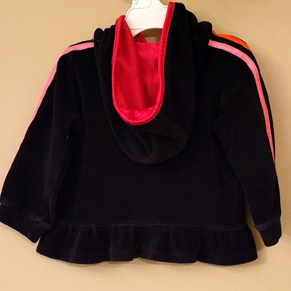 Adidas back velour zip up hoodie - Picture 2 of 5